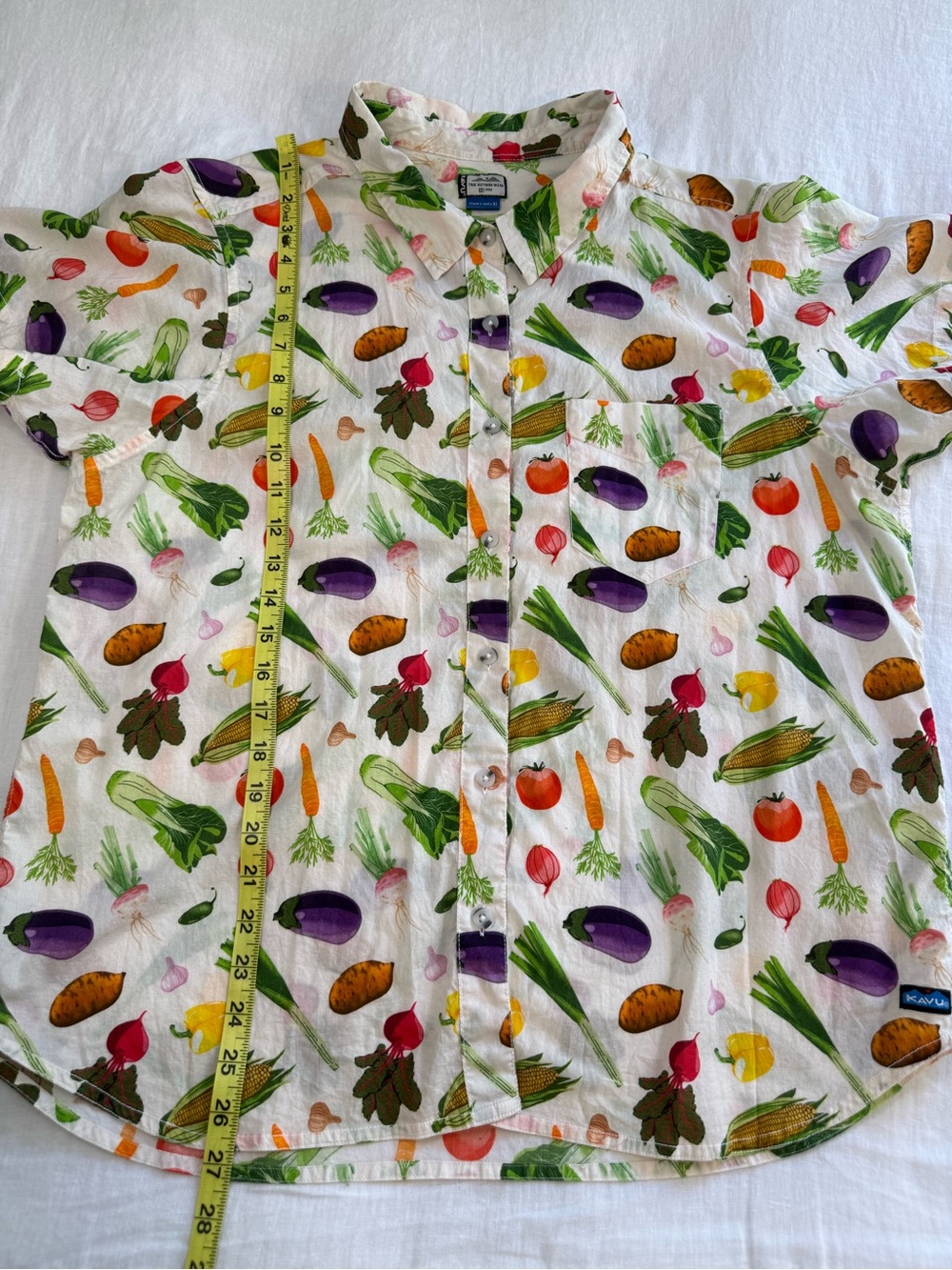 Kavu Girl Party Short Sleeve Shirt Veggie Lover Women’s - Picture 11 of 13